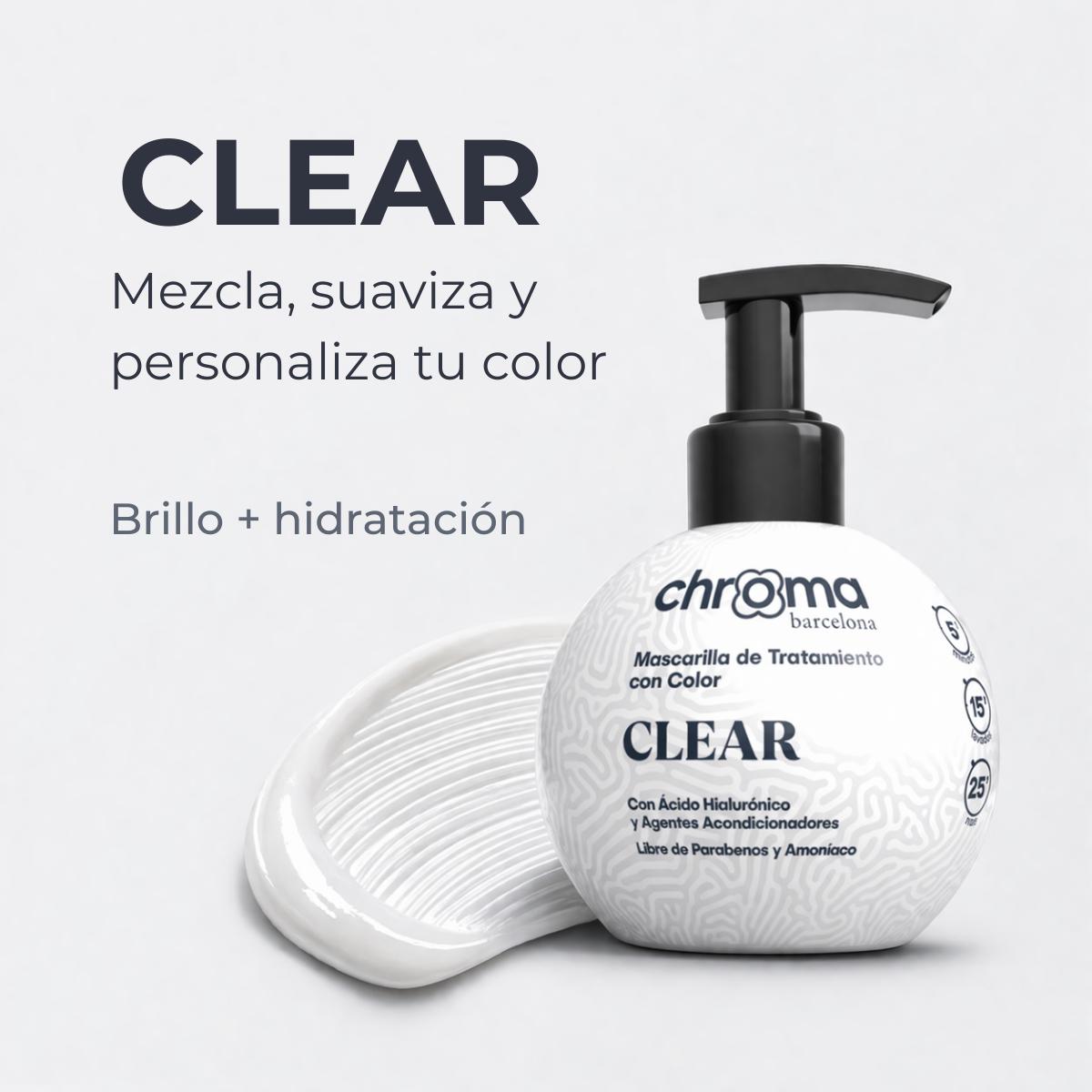 Chroma Barcelona mascarilla de tratamiento Clear con ácido hialurónico 250 ml - imagen 2